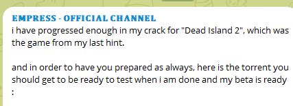 Empress's next Denuvo crack is Dead Island 2 : r/CrackWatch .